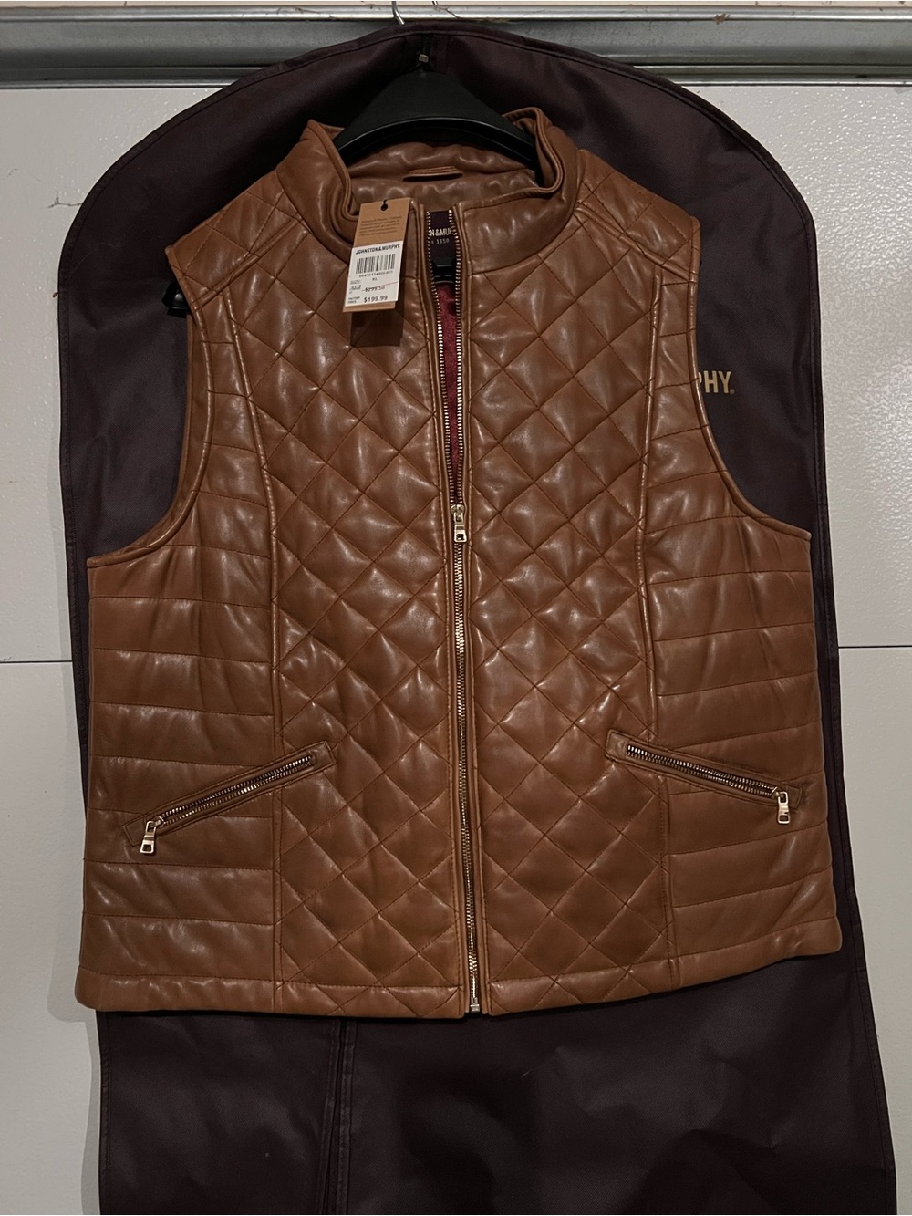 Johnson and Murphy leather vest